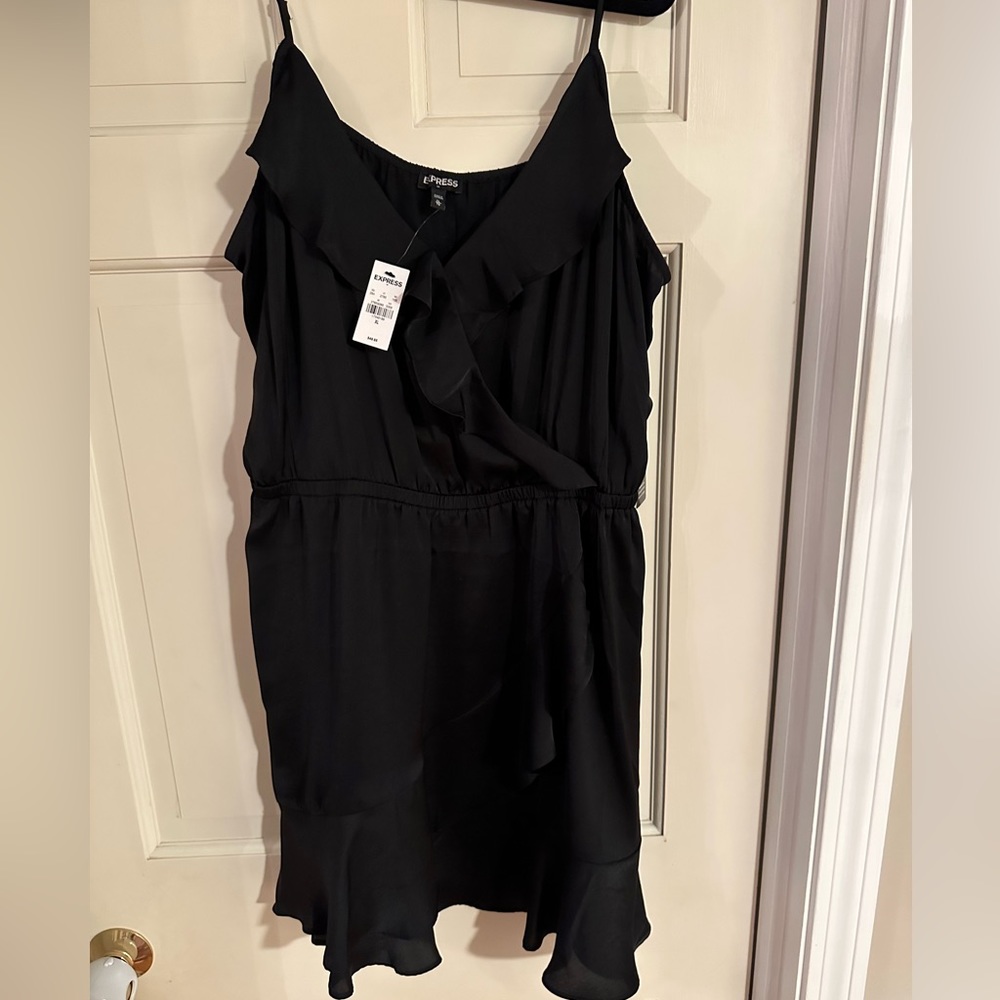 Express black tank top dress, size XL, NWT